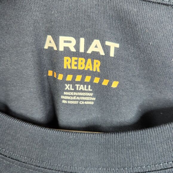 NEW Ariat Mens Rebar Cotton Strong Dually Long Sleeve Work Shirt XLT - Picture 5 of 9